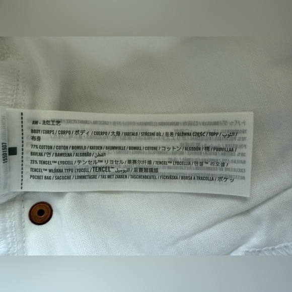 NEW Abercrombie & Fitch High Rise Crop Wide Leg Curve Love Jeans White Size 31 - Picture 11 of 14